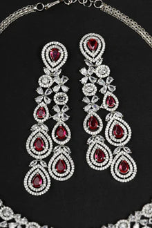 Pink Color Bridal Necklace Set