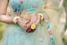 Yellow Blossom Handmade Jewelry Set-Haldi Mehndi Jewellery for Women